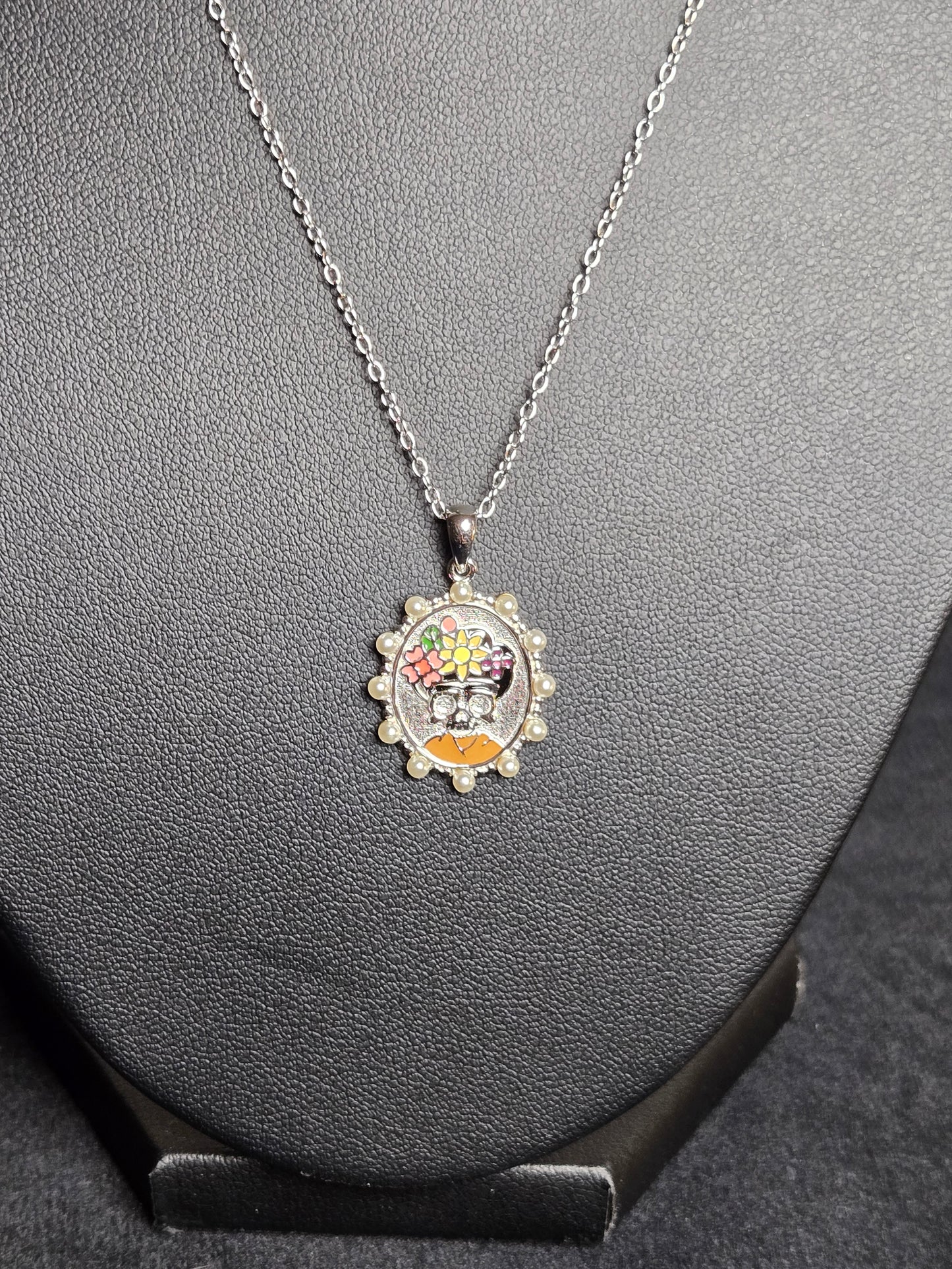 Frida Skull Necklace