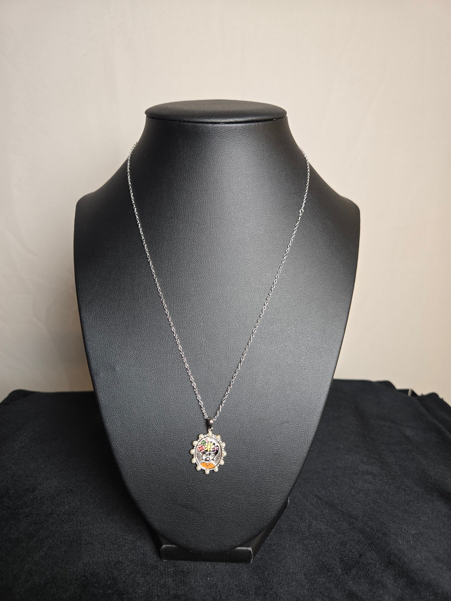 Frida Skull Necklace