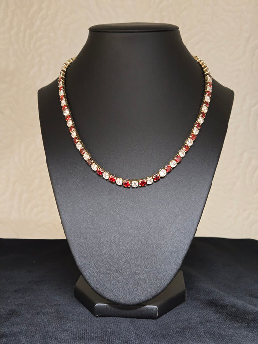 Red gems choker