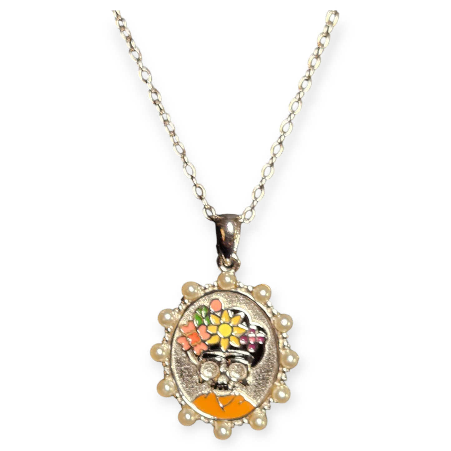 Frida Skull Necklace