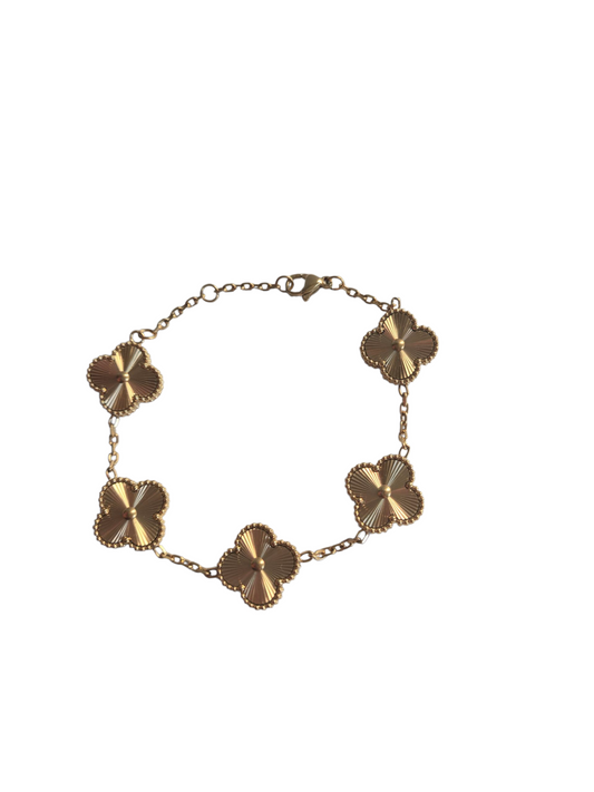 Trefoil bracelet Gold