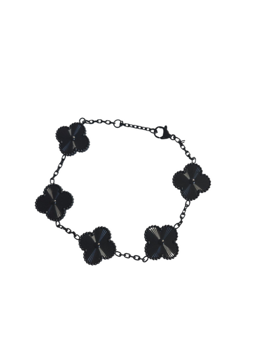 Trefoil bracelet- Black