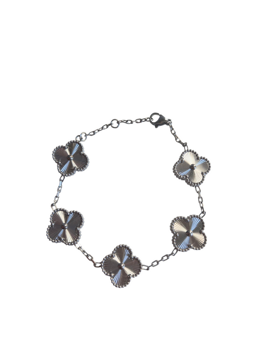 Trefoil bracelet- Silver