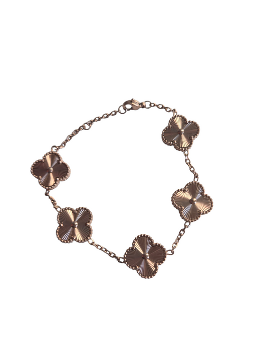 Trefoil bracelet Rose Gold